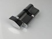Lock - Eurostyle Cylinder Turn Patch Lock - Polished Chrome